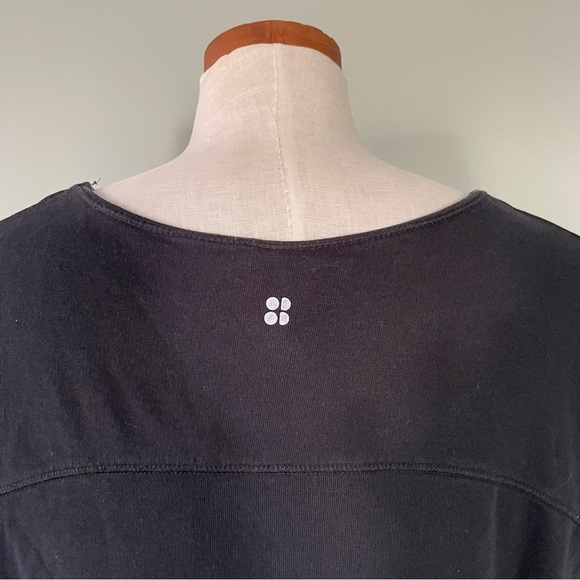 Sweaty Betty Black Longline sweatshirt size XS preowned - Picture 5 of 7